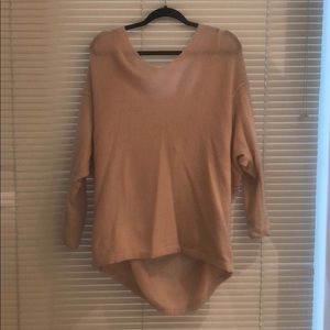 Free people oversized pink sweater